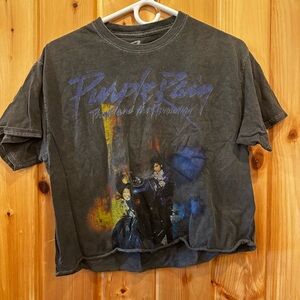 M Prince Purple Rain Crop Top